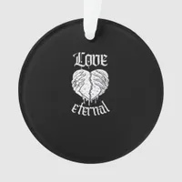 Gothic Skeleton Heart Valentine Classic Design Ornament