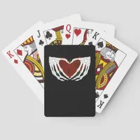 Skeletal Heart  Poker Cards