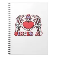 Af Skeleton Hands Valentines Day Classic Notebook