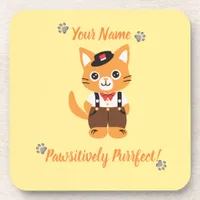 Custom Cat Lover Coaster - Cute & Personalized