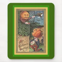 Vintage Singing Pumpkin Man Mouse Pad