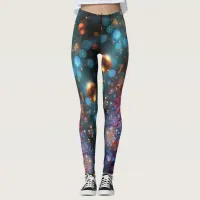 Colorful bubble raver tights