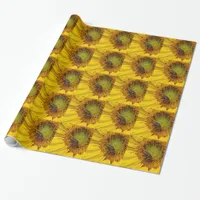 Bee on a Sunflower Wrapping Paper
