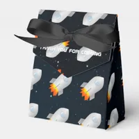 Space themed party personalised favor boxes