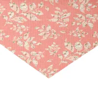 Boho pink leaf pattern tissue paper