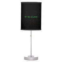 Tis Season Collection Graphic Minimal Clean Table Lamp