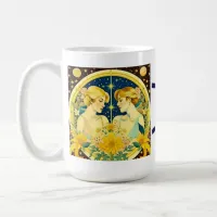 Horoscope Sign Gemini Twins Ethereal Art Coffee Mug