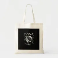 F-Caw-F Raven Moon Gothic Halloween Crow Bird Love Tote Bag