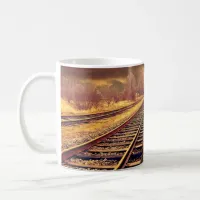 Serene Train tracks Photo Coffee Mug