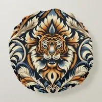 Beautiful Tiger Round Pillow