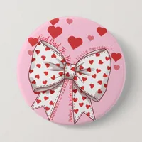 A Little Sweetheart God Dad-to-Be Baby Shower  Button