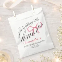 She's Tying the Knot Bow Coquette Bridal Shower Favor Bag