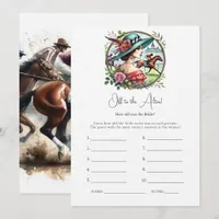 Derby Theme Off to the Altar Bridal Shower Game Invitation