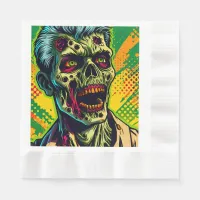 Spooky Zombie Halloween Party Napkins