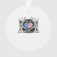 America Skeleton Hands Ornament