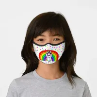 Unicorn, Rainbow and Sprinkles Cartoon Cute Premium Face Mask