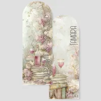 Vintage Books and Wine Bookmarks