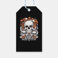 Whimsigoth Skulls & Mushrooms Vintage Botanical Ae Gift Tags