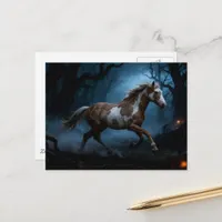 The Mustang in the Haunted Forest Postcard