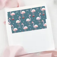 Flamingo Tropical Christmas Envelope Liner