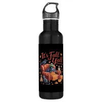 Crow It’s Fall Y’all Pumpkins Fall Autumn Hallowee Stainless Steel Water Bottle