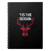 Tis The Season Funny Christmas Buck Deer Men Notebook