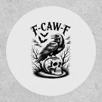Halloween F-Caw-F Bird Crow Women Men Trendy Casua Patch