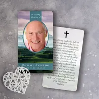 Oval Photo Golfer's Memorial Prayer Card