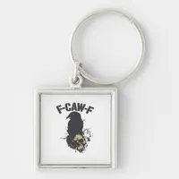 Funny F-Caw-F Crow Vintage Humor Essential Creativ Keychain