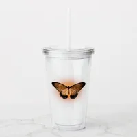 Iridescent Butterfly Acrylic Tumbler