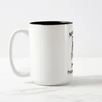 Bold Two-Tone Mug Coffee Quote Art