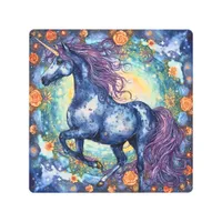 Beautiful Blue Unicorn Metal Print