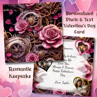 Steampunk Gothic Valentine's Day Photo Template