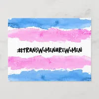 #TRANSWOMENAREWOMEN Postcard