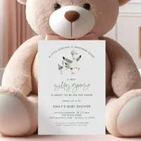 Minimalist Silly Goose Baby Shower Invitation