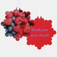 Berry Bonanza Thank you berry much Ornament Card