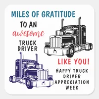 Truck Driver Appreciation Week| Thank You Tags 