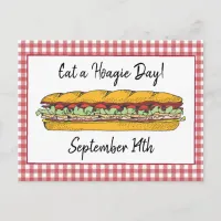 Eat a Hoagie Day, Fun Food Holidays Postcard