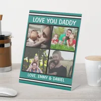 Love You Daddy  | Personalized Photo   Pedestal Sign