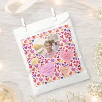 Colorful Hearts Classroom Valentine's Day Photo Favor Bag