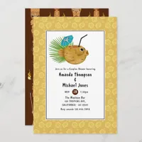 Tiki Time Luau Summer Beach Couples Shower Invitation