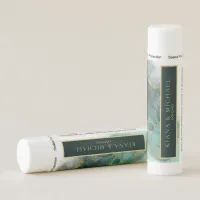 Moody Ink Emerald Gold Abstract ID988 Lip Balm