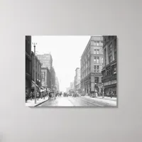 Vintage Kansas City Walnut Street Canvas Print