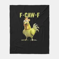 F-Caw-F Funny Chicken Classic Creative Casual Fleece Blanket