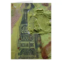 Vintage Ink Bottle Mixed Media