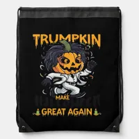 Trumpkin Make Halloween Great Again  Trumpkin Cost Drawstring Bag