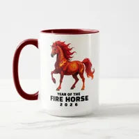 Stunning Chinese Year of the Fire Horse 2026 Mug