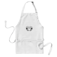 Rip, Heart Shaped Design Made From Gravestones, An Adult Apron