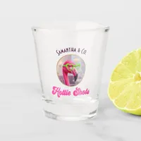 Hottie Shots Club Funny Flamingo Bachelorette Shot Glass