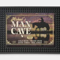 Cowboy Country Man Cave ID977 Bar Mat